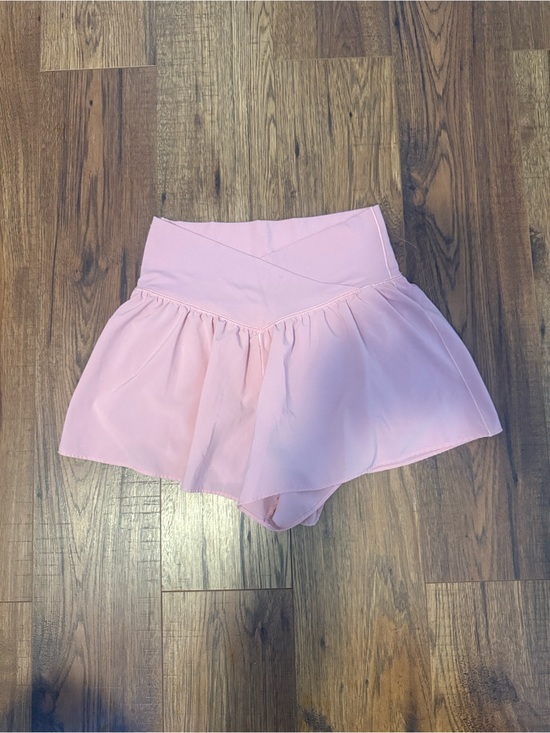 Offline Pants - High-Waist Pink Athletic Skater Shorts